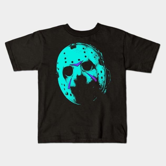 8 bit slasher Kids T-Shirt by JonathanGrimmArt